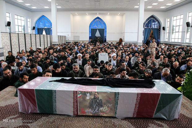 وداع با شهید دایی پور در دانشگاه افسری امام حسین(ع)