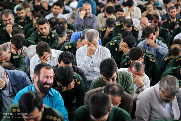 وداع با شهید دایی پور در دانشگاه افسری امام حسین(ع)