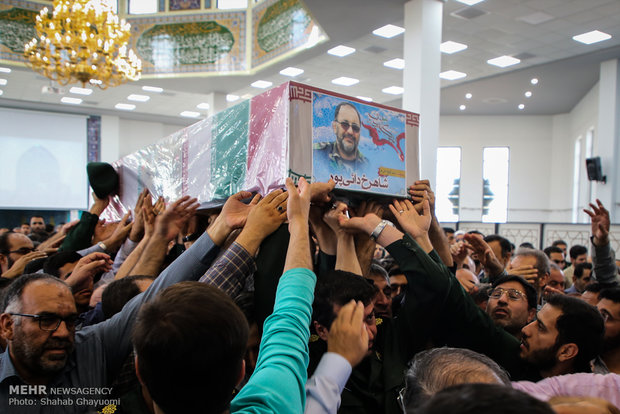 وداع با شهید دایی پور در دانشگاه افسری امام حسین(ع)