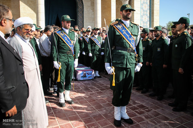 وداع با شهید دایی پور در دانشگاه افسری امام حسین(ع)