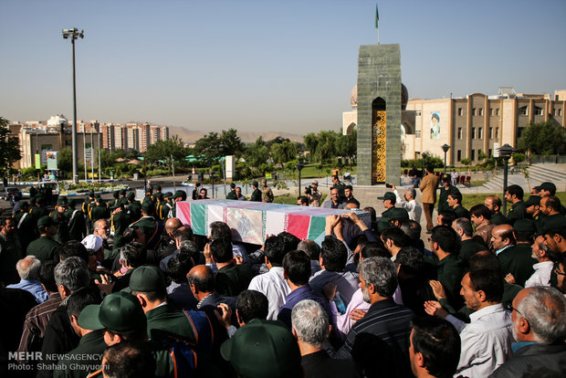 وداع با شهید دایی پور در دانشگاه افسری امام حسین(ع)