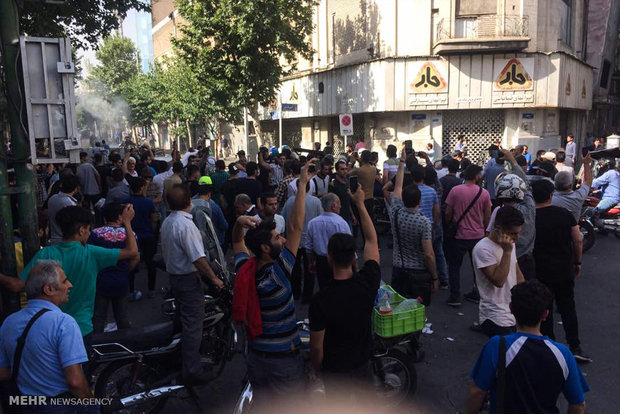 إحتجاجات في سوق طهران