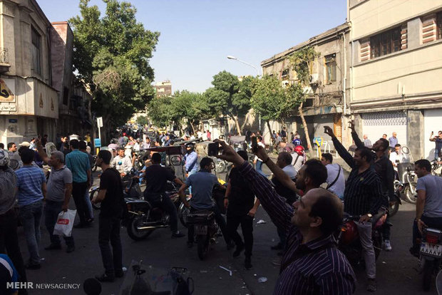إحتجاجات في سوق طهران