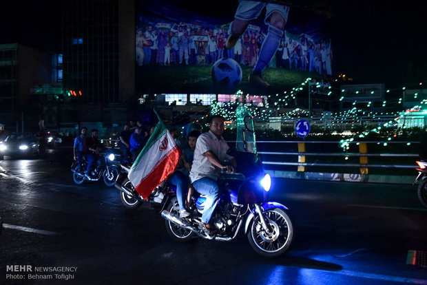 Iran-Portugal draw brings crowds to Tehran streets