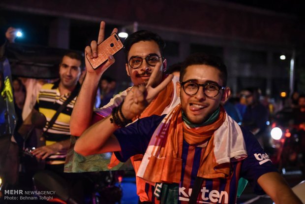 Iran-Portugal draw brings crowds to Tehran streets