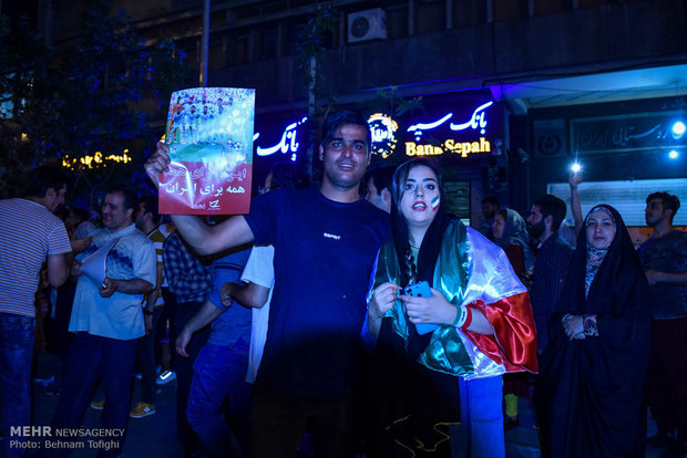 Iran-Portugal draw brings crowds to Tehran streets