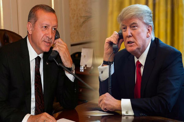 صدر ٹرمپ اور صدر اردوغان کی ٹیلیفون پر گفتگو