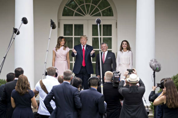 سفر پادشاه اردن به آمریکا