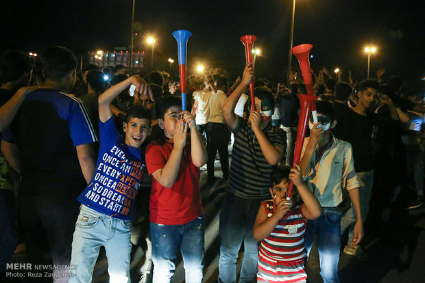 تماشای دیدار تیم ملی فوتبال ایران و پرتغال  در همدان