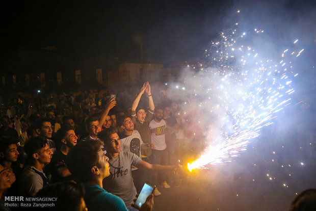 تماشای دیدار تیم ملی فوتبال ایران و پرتغال  در همدان