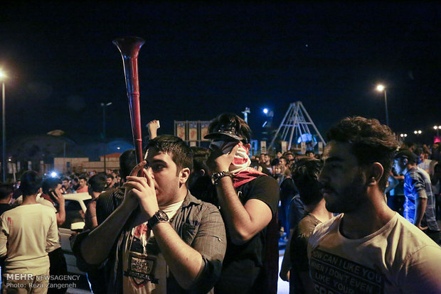 تماشای دیدار تیم ملی فوتبال ایران و پرتغال  در همدان