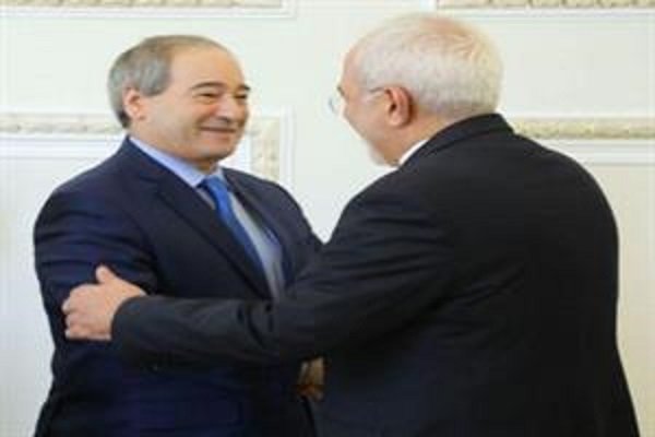 Zarif holds talks with Faisal Mekdad in Tehran on Syria