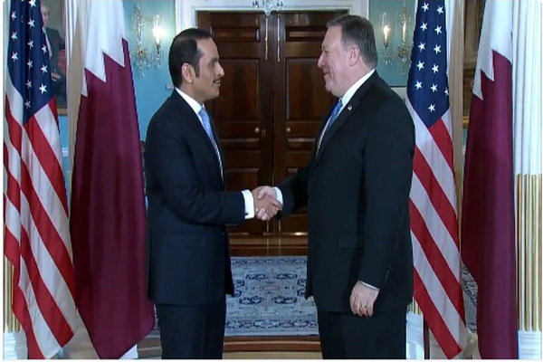 امریکہ اور قطر کے وزراء خارجہ کی ملاقات