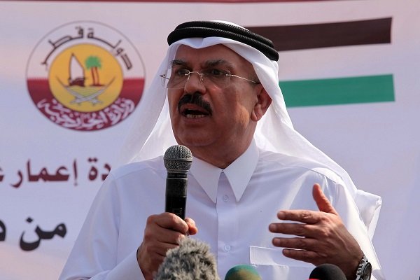 رئیس کمیته قطری بازسازی نوارغزه وارد فلسطین شد