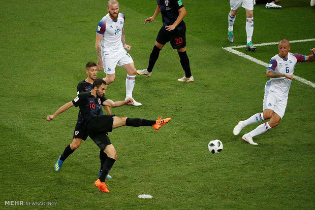 دیدار تیم های ملی فوتبال ایسلند و کرواسی‎