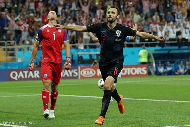 دیدار تیم های ملی فوتبال ایسلند و کرواسی‎