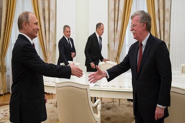 جان بولٹن کی روسی صدر سے ملاقات