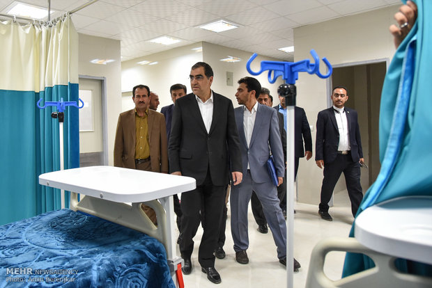 Inauguration of a 32-bed hospital in Fars province