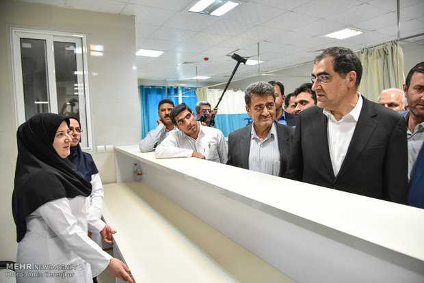 Inauguration of a 32-bed hospital in Fars province