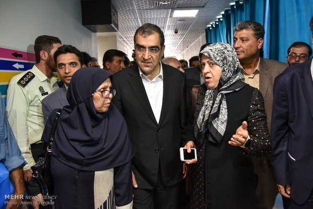 Inauguration of a 32-bed hospital in Fars province