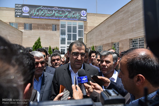 Inauguration of a 32-bed hospital in Fars province