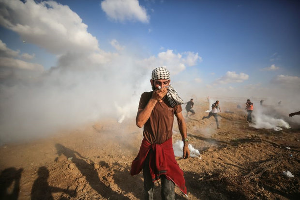 مشارکت هزاران فلسطینی در تظاهرات بازگشت در مرز غزه 