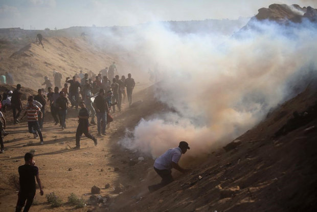 غزہ میں وطن واپسی پر مبنی ریلیوں کا سلسلہ جاری