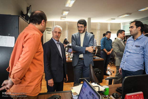 زيارة وزير العلوم الايراني لمقر وكالة مهر للأنباء 