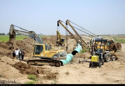 Ghadir water project is underway in southwestern province of Khuzestan to resolve water scarcity and increased salinity of municipal water in the province. 
