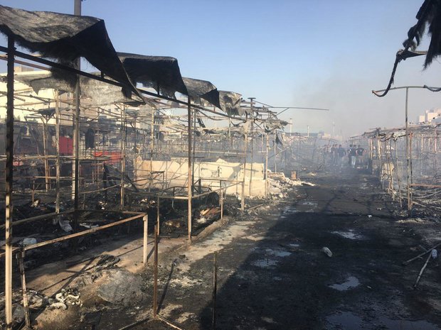 گلشهر کرج کجاست دستفروشی حوادث کرج بازار دستفروشان اخبار کرج آتش سوزی امروز