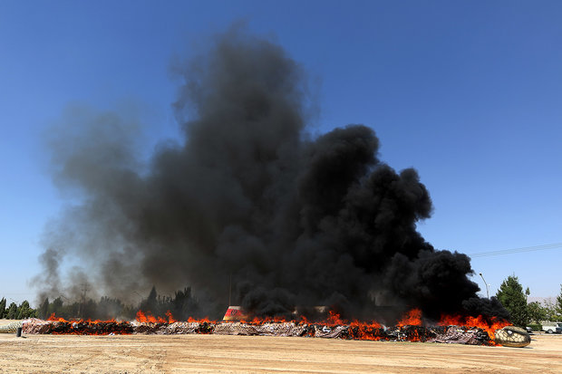 İsfahan'da 40 ton uyuşturucu imha edildi