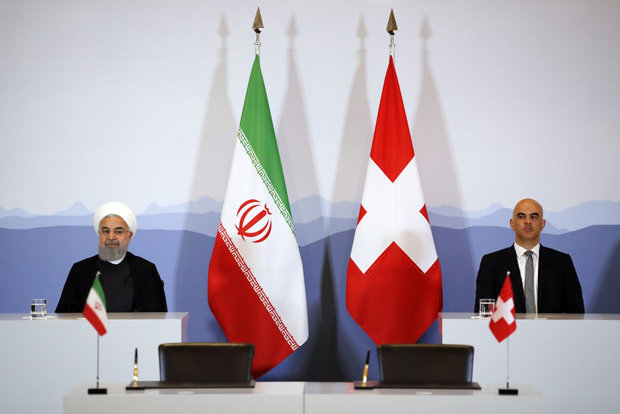 نشست خبری روسای جمهوری ایران و سوئیس