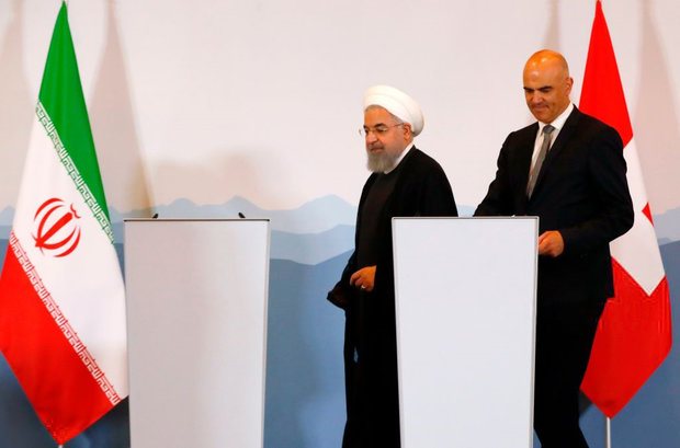 نشست خبری روسای جمهوری ایران و سوئیس