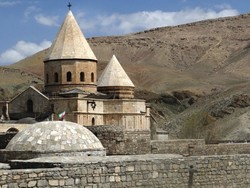 A view of the Qareh Klise in northwestern Iran