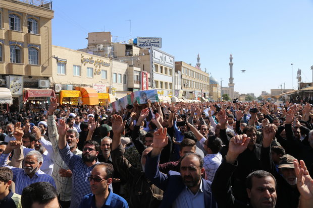 تشییع پیکر شهید محمد ابراهیم رشید در قم