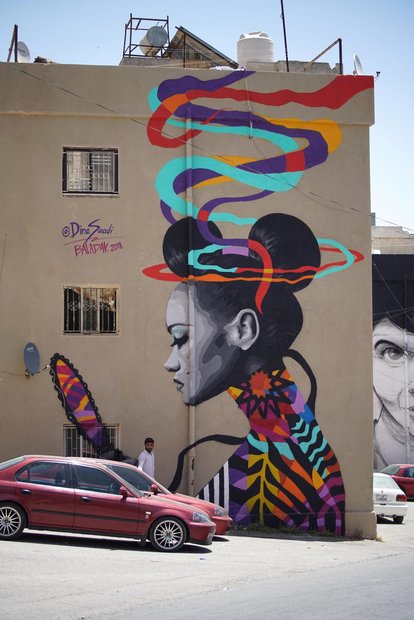 نقاشی های دیواری در امان‎