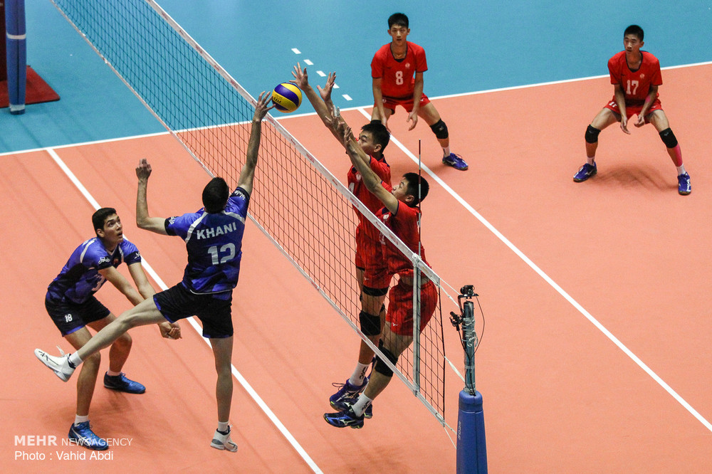 Iran vs Chinese Taipei at Asian U18 Volleyball C'ships