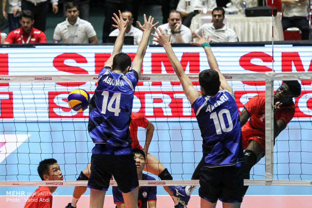 Iran vs Chinese Taipei at Asian U18 Volleyball C'ships