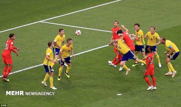 دیدار تیم های ملی فوتبال سوئد و انگلیس