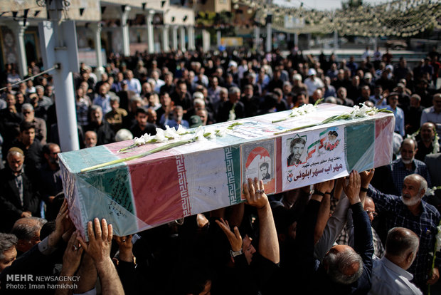 تشییع پيكر شهيدسهرابلويی در همدان
