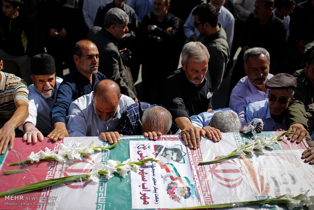 تشییع پيكر شهيدسهرابلويی در همدان
