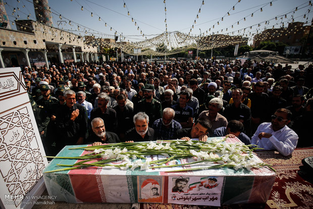 تشییع پيكر شهيدسهرابلويی در همدان
