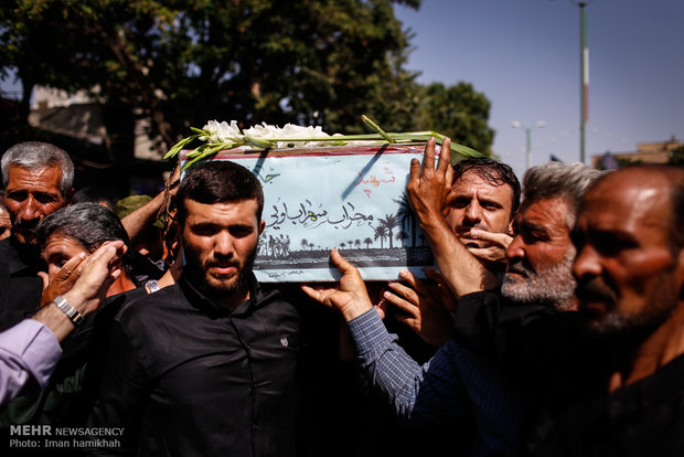 تشییع پيكر شهيدسهرابلويی در همدان
