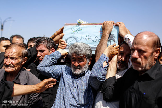 تشییع پيكر شهيدسهرابلويی در همدان
