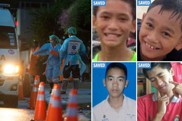 VIDEO: All 12 young Thai players rescued from Tham Luang cave 