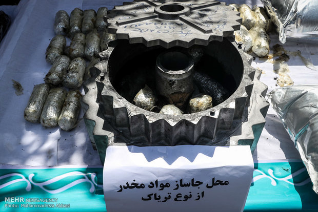 کشف بیش از دو تن انواع مواد مخدر توسط  پلیس مبارزه با مواد مخدر تهران