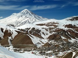 A view of Mt. Damavand and its natural landscape