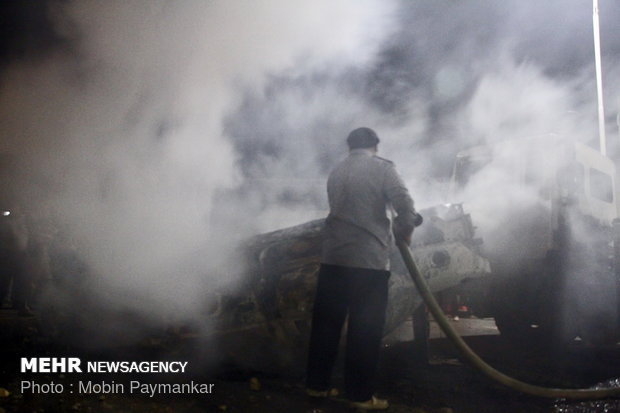 Bus crash in Sanandaj