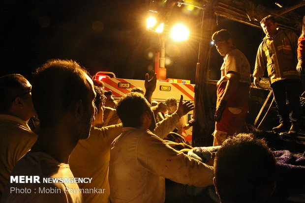 Bus crash in Sanandaj