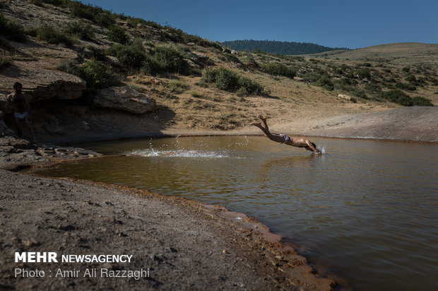 Badab Soort spring blanketed by drought 